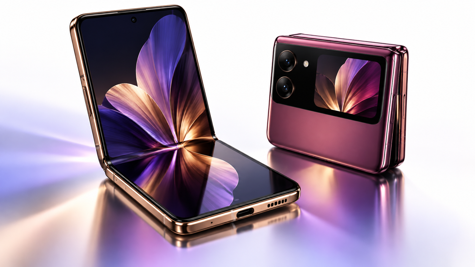 AI-generated editorial illustration inspired by Motorola Razr Ultra 2026