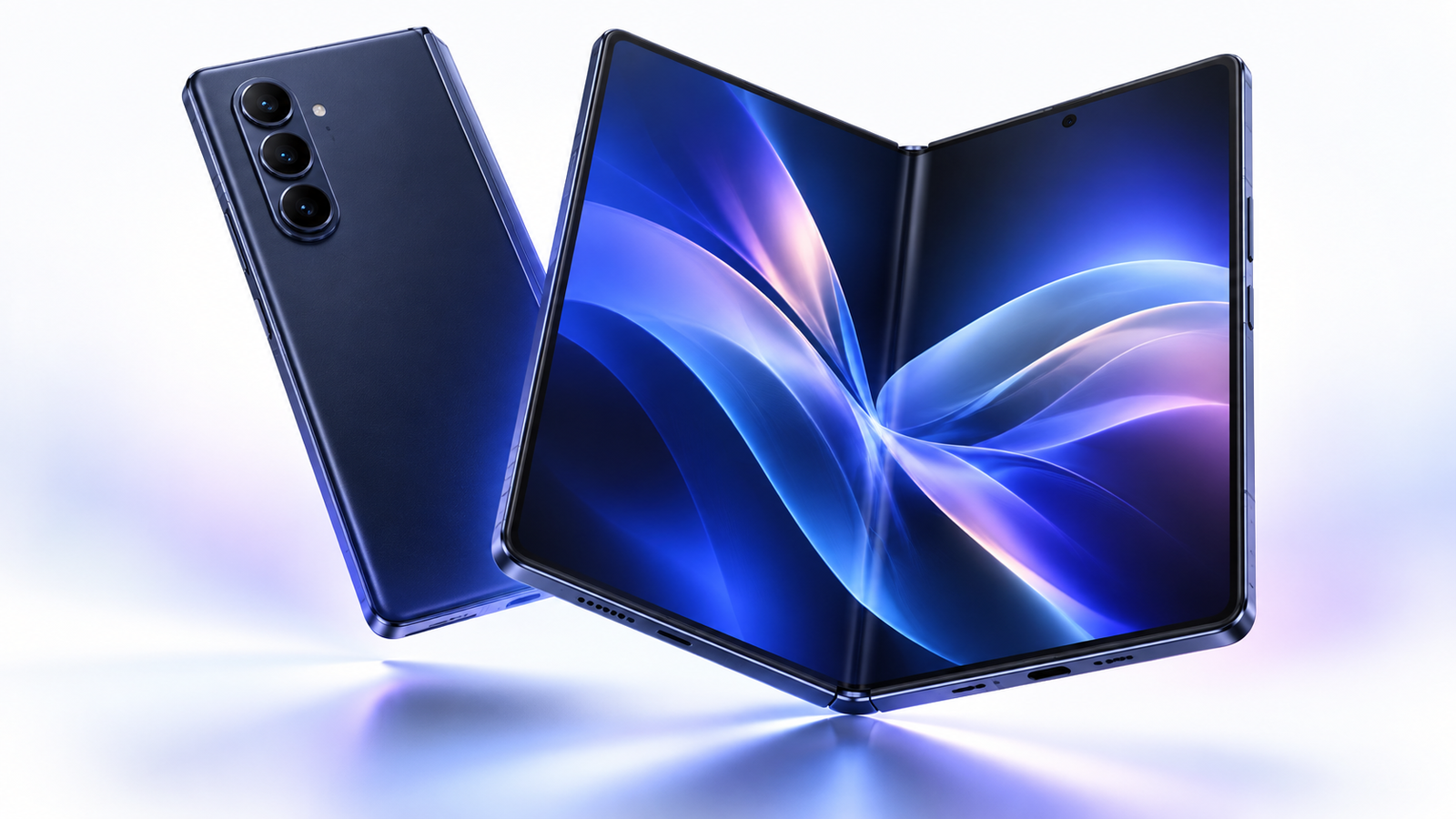 AI-generated editorial illustration inspired by Samsung Galaxy Z Fold7